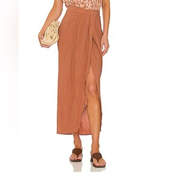 Free People X Revolve Weekend Latte Skirt XL - Picture 1 of 11